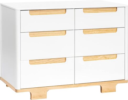 Babyletto Yuzu 6-Drawer Dresser in Washed Natural, Greenguard Gold Certified in Saudi Arabia