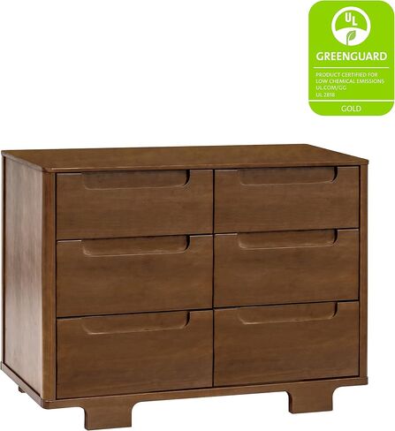 Babyletto Yuzu 6-Drawer Dresser in Washed Natural, Greenguard Gold Certified in Saudi Arabia