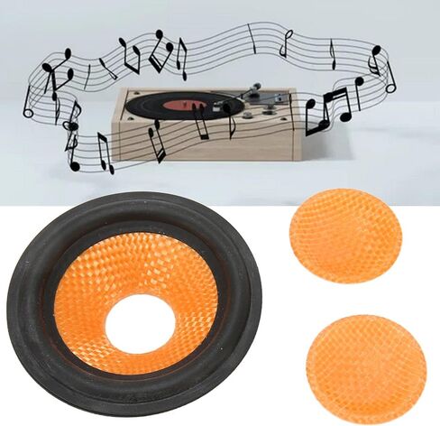 Paper Speaker Cone Subwoofer Cones,0.8 Inches Inner Diameter with Rubber Surround,Speaker Cone Drum Paper for 3 Inches Speaker in Saudi Arabia