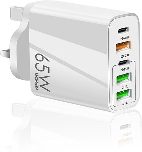 المملكة المتحدة أيرلندا شاحن USB كتلة 20 واط، LiFiYiRc 6.6A 2 USB C 3 USB منافذ التوصيل لإنجلترا أيرلندا اسكتلندا البريطانية الأيرلندية لندن هونغ كونغ نوع G محول in Kuwait