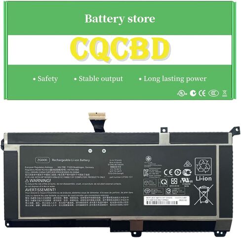 بطارية CQCBD ZG04XL HSTNN-IB8I L07046-855 L07352-1C1 لبطارية الكمبيوتر المحمول HP ZBook Studio X360 G5 Elitebook1050 G1 (15.4V 64Wh/4155mAh/4-Cell) in Kuwait