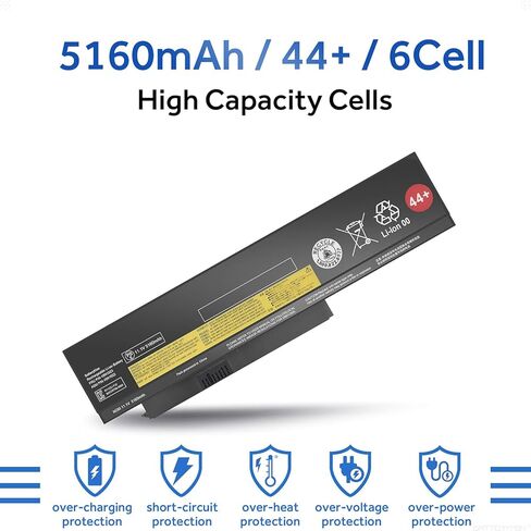 بطارية 0A36306 للكمبيوتر المحمول Lenovo Thinkpad X230 X230i X220s X220 (6 خلايا 44+ 5160 مللي أمبير في الساعة) in Kuwait