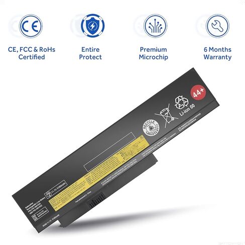 بطارية 0A36306 للكمبيوتر المحمول Lenovo Thinkpad X230 X230i X220s X220 (6 خلايا 44+ 5160 مللي أمبير في الساعة) in Kuwait