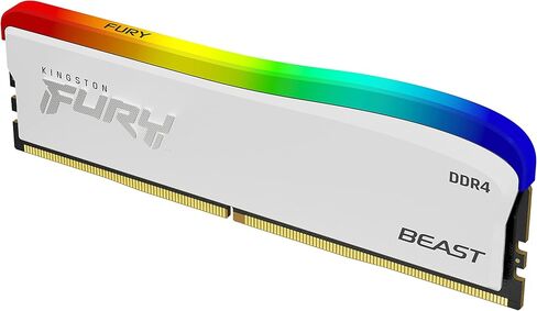 Kingston Technology Fury Beast RGB Special Edition 16GB (2x8GB) 3200MT/s CL16 DDR4 مجموعة ذاكرة سطح المكتب من 2 | مزامنة الأشعة تحت الحمراء | إنتل XMP وAMD Ryzen جاهزان | برنامج RGB CTRL | KF432C16BWAK2/16 in Saudi Arabia