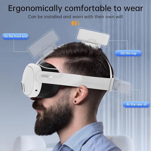 حزمة بطارية HiBloks لـ Oculus/Meta Quest 3 مع شحن سريع بقدرة 5000 مللي أمبير في الساعة 18 وات PD لشحن الواقع الافتراضي الخاص بك وتمديد وقت اللعب، لملحقات Meta Quest 3/2/Pro (3 حزم بطاريات + قاعدة شحن مغناطيسية) in Kuwait