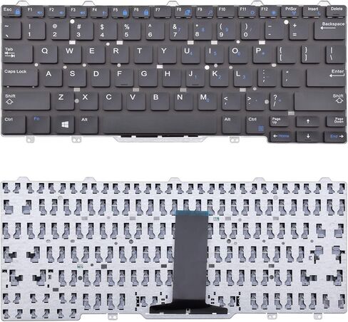 Replacement Keyboard Compatible with Dell Latitude 3340 3350 E3340 7350 E5450 E5470 E7450 E7470 13 7000 2-in-1 7350 Black US Layout Without Pointer No Backlight in Saudi Arabia