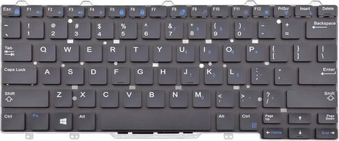 Replacement Keyboard Compatible with Dell Latitude 3340 3350 E3340 7350 E5450 E5470 E7450 E7470 13 7000 2-in-1 7350 Black US Layout Without Pointer No Backlight in Saudi Arabia