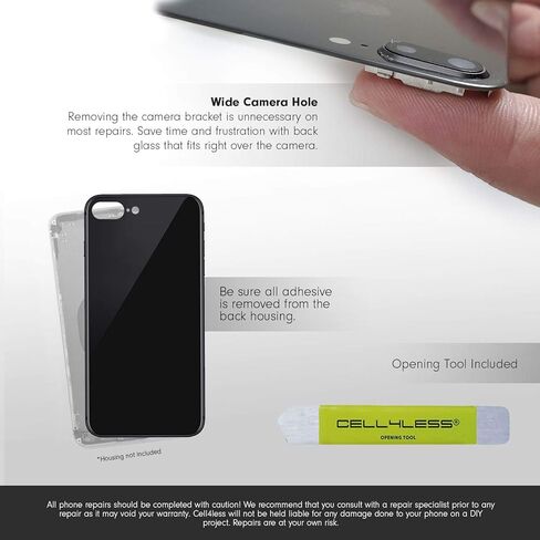 طقم استبدال الزجاج الخلفي لهاتف iPhone 8 Plus OEM استبدال باب البطارية مع أداة لاصقة وإزالة متوافقة مع Apple iPhone 8 Plus فقط بدون شعار (أحمر) in Kuwait