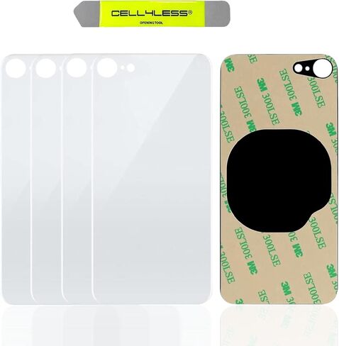 iPhone 8 Plus Back Glass Replacement Kit OEM Battery Door Replacement w/Adhesive & Removal Tool Compatible w/Apple iPhone 8 Plus Only NO Logo (Gold) 5 Pack in Saudi Arabia