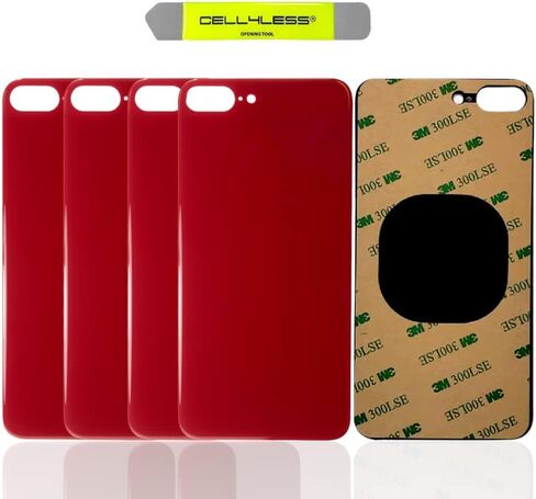 iPhone 8 Plus Back Glass Replacement Kit OEM Battery Door Replacement w/Adhesive & Removal Tool Compatible w/Apple iPhone 8 Plus Only NO Logo (Gold) 5 Pack in Saudi Arabia