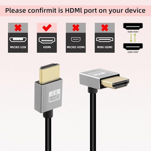كابل RIIEYOCA 4K قصير HDMI إلى HDMI ملفوف، 18 جيجابت في الثانية عالي السرعة HDMI ذكر إلى سلك ذكر HDMI، 4K HDMI 2.0 يدعم 4K@60 هرتز، متوافق مع الكاميرات وكاميرا الفيديو والشاشة (3FT/0.9M) in Saudi Arabia