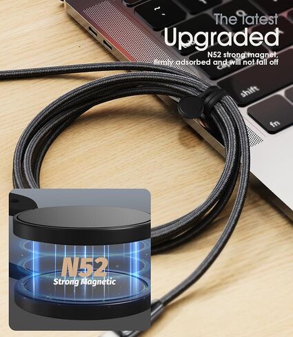 20Pcs Nearockle Reusable Magnetic Cable Ties, 2024 Upgraded 7.3"&3.3" N52 Strong Magnet Cable Clips Cord Organizer for Desk Electrical Cords, Charging Cords, Whiteboard Fridge Magnets (Black) in Saudi Arabia
