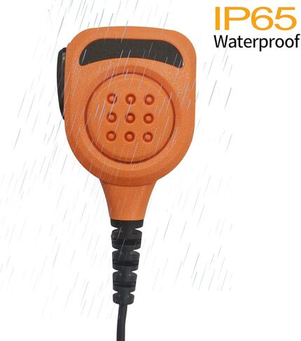 2.5mm Ptt Speaker Mic Shoulder Lapel Microphone for Motorola Talkabout Walkie Talkie mh230r fr60 mr350r t470 t380 t100 t200tp t260tp t2xx t460 t600 h2o t605 t7100 t472 t800 t6530 (Orange) in Saudi Arabia