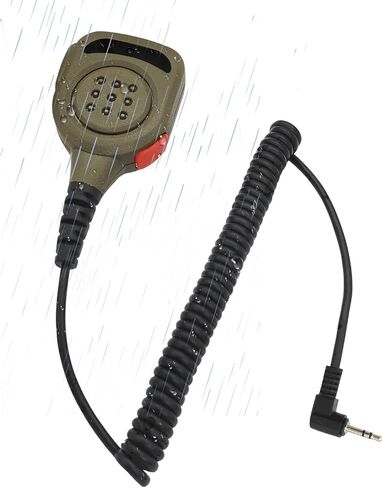 2.5mm Ptt Speaker Mic Shoulder Lapel Microphone for Motorola Talkabout Walkie Talkie mh230r fr60 mr350r t470 t380 t100 t200tp t260tp t2xx t460 t600 h2o t605 t7100 t472 t800 t6530 (Orange) in Saudi Arabia