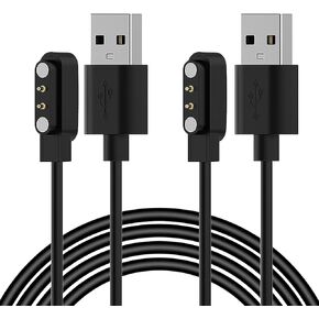 Compatible for EURANS/TOZO S5/ENOMIR ID208BT/AEAC ID207/Woneligo W13/TOOBUR IDW19/WMH IDW25 Charger, 3.3ft/100cm Replacement USB Charging Charger Cable for EURANS Smartwatch Charger Cord Dock Adapter