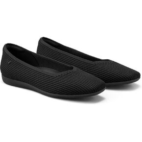 VIVAIA Margot Walker Women's Lightweight Square Toe V Cut Flats Slip on Washable Casual Flats