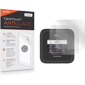 BoxWave Screen Protector Compatible with Netgear Nighthawk M6 Pro Mobile Hotspot (MR6500) - ClearTouch Anti-Glare (2-Pack), Anti-Fingerprint Matte Film Skin