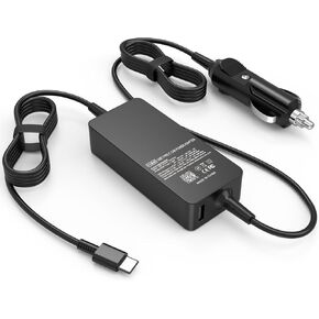 100W 90W 65W USB-C Laptop Car Charger for Dell HP Lenovo MacBook Surface Microsoft Pixel MSI Acer Samsung Asus LG Gram Razer Blade Stealth Google Pixel Universal Type C Power Adapter