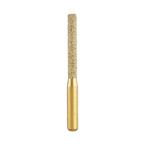Guojiang 1/4 Shank Straight Brazed Diamond Profile Wheel Router Bit Round Thread Router Bit for Stone Marble Granites Engraving Edges Cutting Stone Carving, 6.35mm*5mm*65mm, Yellow