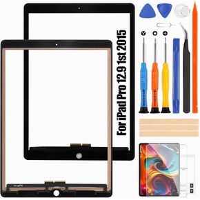 Touchscreen for iPad Pro 12.9 1st 2015 Touch Screen Replacement Digitizer for iPad A1652 A1584 with Repari Kits(Not LCD Display)(Black)
