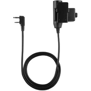 PUSOKEI U94 PTT System Cable, 2 pin 7.0mm Plug Push to Talk U94 Type Headset PTT Tactical Noise Reduce Cable for F8, for BAOFENG UV5R, for UV100