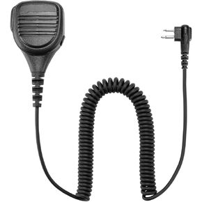 Speaker Mic Compatible with Baofeng BF-F8HP BF-F9 UV-82 UV-82HP UV-82C UV-5R UV-5R5 and Kenwood BTECH Retevis TYT 2-pin Walkie Talkie Radios Shoulder Microphone with 3.5mm Audio Jack