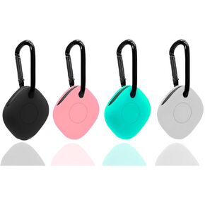 مجموعة 4 قطع حافظة لهاتف Galaxy SmartTag/SmartTag+ Plus Tracker Locator مجموعة غطاء جلد مع سلسلة مفاتيح مضادة للخدش وخفيفة الوزن وناعمة وغطاء جلدي in Kuwait