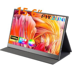 15.6inch Portable Monitor,1080P USB-C HDMI,Portable Monitor for Laptop, HDR Plug&Play,PC,Mac Phone,PS,Xbox,Swich,IPS Ultra-Thin Zero Frame laptop monitor