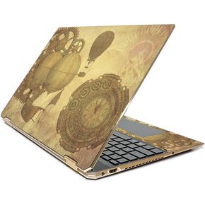 MightySkins Skin Compatible with HP Spectre x360 15.6" Gem-Cut (2019) - Steam Punk Paper | Protective, Durable, and Unique Vinyl Decal wrap Cover | Easy to Apply| Made in The USA
