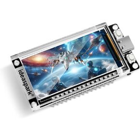 ideaspark® ESP32 Development Board 16MB Integrated 1.9 inch ST7789 170x320 TFT LCD Display,WiFi+BL Wireless Module,CH340 Driver USB Type-C for Arduino Micropython