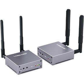 جهاز إرسال واستقبال HDMI لاسلكي من Lemorele، جهاز إرسال فيديو HDMI 5G مع حلقة HDMI/نقل لاسلكي بالأشعة تحت الحمراء يصل إلى 656 قدمًا للاجتماعات وبث الفيديو in Kuwait