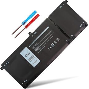 53Wh H5CKD Battery 15V Replacement for Silver 5300 5301 5401 5402 5408 5409 5501 5502 5508 5509 Dell Inspiron 5400 5406 7405 7300 7306 7500 7506 2-in-1 Latitude 3410 3510 Vostro 5300 5301 07T8CD 7T8CD