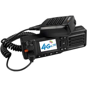 KSUN 4G Car Network Radio with Hand Microphone, Walkie Talkie Long Range 100 Miles WiFi Hotspot for Zello Android ZL50
