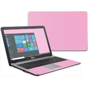 MightySkins Skin Compatible with Asus VivoBook X540SA X540LA 15.6" wrap Cover Sticker Skins Solid Pink