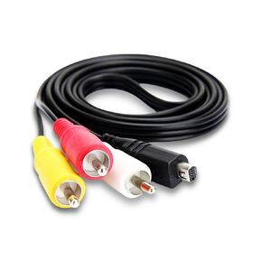 Awyhom VMC-15FS AV A/V Audio Video Cable Replacement 10Pin AV 3RCA Cord Compatible with Sony Handycam Camcorder DCR-SR90 DPP-EX50 HDR-CX7 HDR-FX7 DCR-DVD301/305/308 and More, 3.9ft