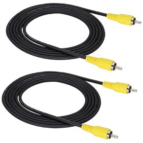 RCA Audio Subwoofer Cable 1 RCA Male to 1 RCA Male Audio/Video Cord S/PDIF Coaxial Cable, Digital AUD Nickel Plated RCA to RCA Cable for Subwoofer, Amplifier, Home Theater (5FT/2pack)