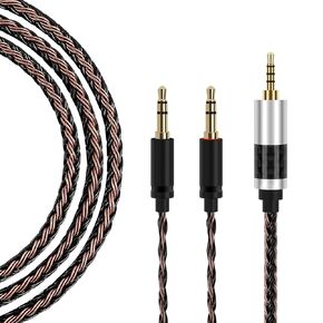 4.4mm Balanced Headphone Cable Compatible with Hifiman Sundara, Arya, Ananda, HE4XX, HE560, HE400SE, HE-350, HE1000 / 5N OCC Silver Plated Braided Cable for WM1A, WM1Z, NW-ZX505 Music Player - 4feet