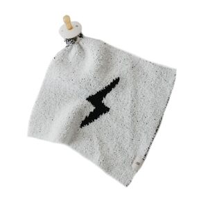 Forever French Baby | Lovey | Pacifier Holder | Lovey Gifts | Boy & Girl | Ideal for Age 0 Months & Up | Microfiber Feather Yarn | Pacifier Not Included (Wavy Checkerboard)