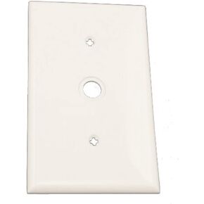 Leviton 80718-W PB WH WP 1G TEL THERMOPL W/CAP SCR