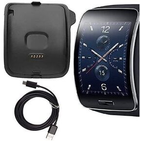 Gear S Charger, Gear S Charging Cradle Dock, SM-R750 AnoKe Replacement Portable Charging Docking Station Cradle Dock + USB Cable Cord for (R750 Dock) in Saudi Arabia