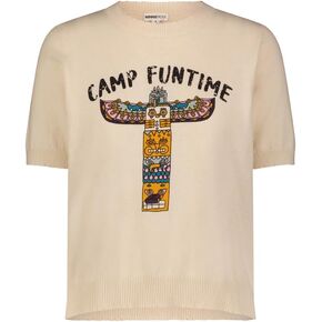 Minnie Rose Womens Short Sleeve Cotton Cashmere Sweater Tee Collection