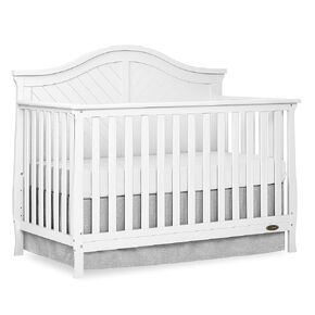 Kaylin 5-in-1 Convertible Crib in White, Greenguard Gold Certified 56x31x47 Inch (Pack of 1)