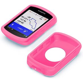 Voikoli Case Compatible with Garmin Edge 840/540,Soft Silicone Protective Cover Case Outdoor Handheld GPS Accessories (Black-A)