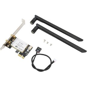 بطاقة شبكة ثنائية النطاق 2.4G/5G، معدل عالي 300 ميجابت في الثانية، بطاقة شبكة سطح المكتب PCI-E، بلوتوث 4.0 مع هوائي in Kuwait