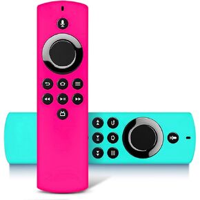 2Packs Remote Cover for TV Stick Lite 2020 Release, Anti-Slip Silicone Protective Case Compatible with TVStick Voice Remote Control Glow in The Dark(Green & Blue) in Kuwait