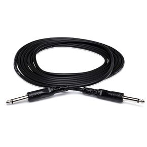 Hosa CPP-105 1/4" TS to 1/4" TS Unbalanced Interconnect Cable, 5 Feet
