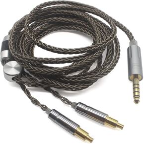 كابل ترقية بديل لسماعات الرأس Youkamoo 4.4 مم متوازن 8 كور مطلي بالفضة لسماعات الرأس Audio-Technica ATH-MSR7b SR9 ATH-ESW990H ES770H ATH-ADX5000 AP2000 A2DC in Kuwait