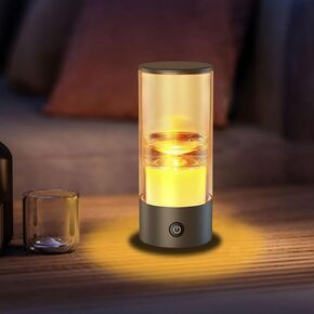 Sleep Aid Night Lamp - Dimmable Night Light - Battery Powered, Small Size Bedside Lamp with Brightness and Color Temperature Adjustable for Bedroom/Living Room/Camping/Nursery