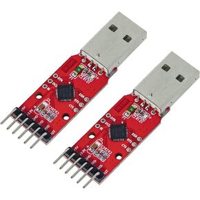 whiteeeen 2pcs CP2102 USB 2.0 to TTL Module 5V 3.3V Serial Converter Adapter Module USB to TTL Downloader
