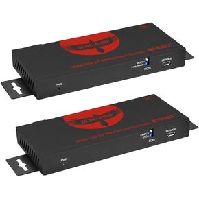 Monoprice Blackbird Pro-Series 18Gbps HDBaseT Extender (150m) and KVM with USB 2.0, 4K2K@60Hz YUV 4:4:4 Video Resolution, HDR, HDR10, HDR10+, Dolby Vision, HLG